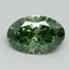 1.20 Ct. Fancy Vivid Green Oval Lab Grown Diamond
