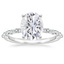 18K White Gold Dominique Diamond Ring (1/3 ct. tw.), smalltop view