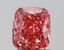 1.51 Ct. Fancy Vivid Pink Cushion Lab Grown Diamond
