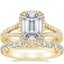 18K Yellow Gold Fortuna Diamond Ring (1/2 ct. tw.) with Luxe Sienna Diamond Ring (5/8 ct. tw.)