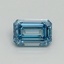 1.04 Ct. Fancy Vivid Blue Emerald Lab Grown Diamond