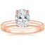 14K Rose Gold Sydney Perfect Fit Diamond Ring with Petite Comfort Fit Wedding Ring