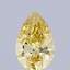 0.98 Ct. Fancy Intense  Yellow Pear Lab Grown Diamond