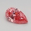 0.48 Ct. Fancy Vivid Pink Pear Lab Grown Diamond