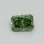 0.32 Ct. Fancy Vivid Green Radiant Lab Grown Diamond