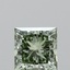 1.10 Ct. Fancy Intense Green Princess Lab Grown Diamond