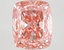 5.02 Ct. Fancy Vivid  Pink Cushion Lab Grown Diamond