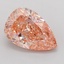 2.60 Ct. Fancy Vivid Pink Pear Lab Grown Diamond
