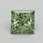 0.87 Ct. Fancy Vivid Pacific Green Princess Lab Grown Diamond