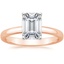 14K Rose Gold Comfort Fit 2.5mm Ring, smalltop view