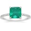 18K White Gold Viviana Three-Quarter Coverage Diamond Ring, smalltop view