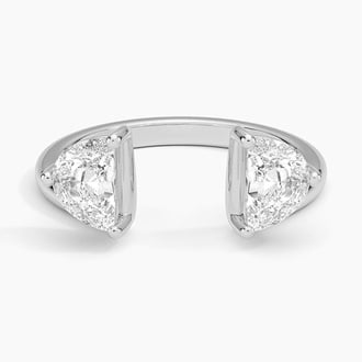 Half Moon Diamond Trio Stacking Ring (1 ct. tw.) in 18K White Gold