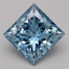 3.83 Ct. Fancy Vivid Blue Princess Lab Grown Diamond