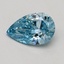 0.55 Ct. Fancy Vivid Blue Pear Lab Grown Diamond