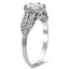 The Krystina Ring, smalltop view on a hand
