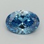 2.02 Ct. Fancy Vivid Blue Oval Lab Grown Diamond