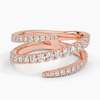 Sonya Lab Diamond Spiral Wrap Ring
