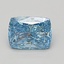 1.02 Ct. Fancy Vivid Blue Cushion Lab Grown Diamond