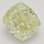 3.02 Ct. Fancy Light Yellow Cushion Diamond