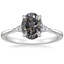 Platinum Aria Three Stone Diamond Ring (1/10 ct. tw.), smalltop view
