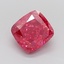 3.12 Ct. Fancy Vivid  Pink Cushion Lab Grown Diamond