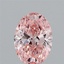 2.00 Ct. Fancy Vivid Pink Oval Lab Grown Diamond