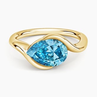 Bezel Atelier Malibu Blue Lab Diamond Ring (1 1/2 ct. tw.)
