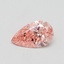 0.50 Ct. Fancy Vivid Pink Pear Lab Grown Diamond