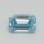 0.50 Ct. Fancy Vivid Blue Emerald Lab Grown Diamond
