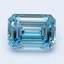 2.06 Ct. Fancy Vivid Blue Emerald Lab Grown Diamond