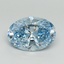 2.08 Ct. Fancy Vivid Blue Oval Lab Grown Diamond