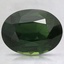 9.7x7.2mm Green Oval Sapphire
