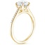 18K Yellow Gold Lissome Half-Coverage Diamond Ring, smallside view