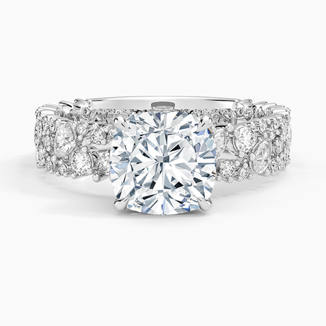 Unique Snow Inspired Diamond Ring