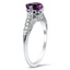 The Emmaline Ring, smalltop view on a hand