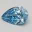 2.61 Ct. Fancy Vivid Blue Pear Lab Grown Diamond