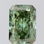 3.08 Ct. Fancy Vivid Green Radiant Lab Grown Diamond