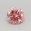 0.38 Ct. Fancy Vivid Pink Round Lab Grown Diamond