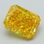 2.50 Ct. Fancy Vivid Yellow Radiant Lab Grown Diamond