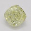 0.79 Ct. Fancy Light Yellow Cushion Diamond