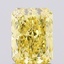 1.58 Ct. Fancy Vivid  Yellow Radiant Lab Grown Diamond