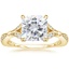 18K Yellow Gold Zinnia Diamond Ring (1/3 ct. tw.), smalltop view