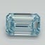 1.00 Ct. Fancy Intense Blue Emerald Lab Grown Diamond