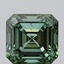 5.00 Ct. Fancy Vivid  Green Asscher Lab Grown Diamond
