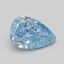 1.07 Ct. Fancy Vivid Blue Pear Lab Grown Diamond