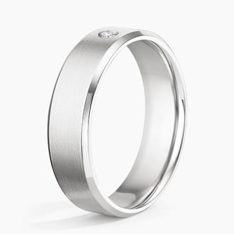Matte Men's Diamond Ring