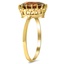 The Abhaya Ring, smalltop view on a hand