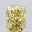 0.98 Ct. Fancy Intense Yellow Cushion Lab Grown Diamond