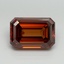 5.09 Ct. Fancy Deep Orange Emerald Lab Grown Diamond