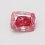 0.55 Ct. Fancy Vivid Pink Cushion Lab Grown Diamond